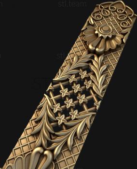 3D модель Решетка с ромашками (STL)